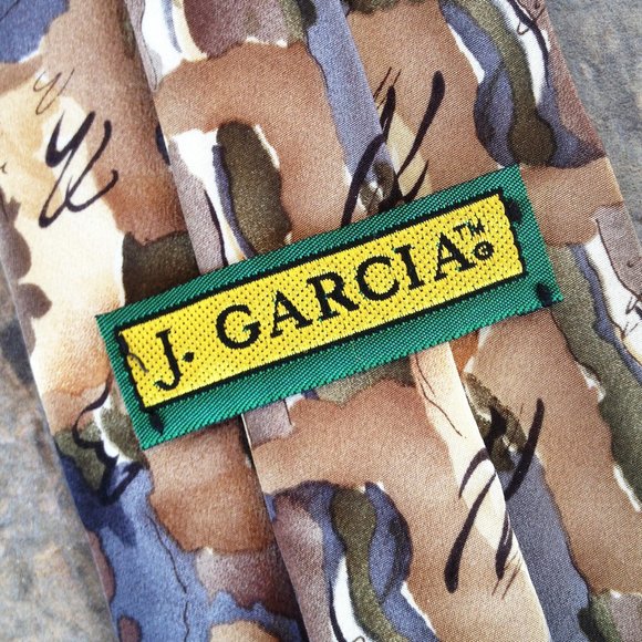 Vintage 50's Retro Style Silk Tie - Picture 2 of 2